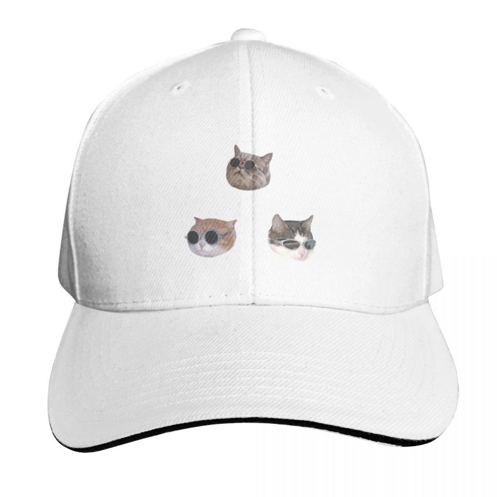 Cool Kitties Stickerpack Baseball Cap Curved Brim Classic Fit Low Profile Unstructured Unisex For Men Women