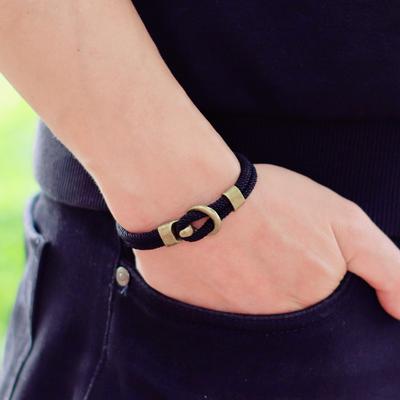 Fashion Man Bracelet Bilayer Thread Nautical Braclet Hiphop Rock Accesorios Hombre Multiple Colors Sizes Available Pulseria