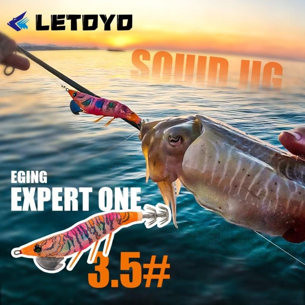 135mm Length Squid Jig Lure 18.5g Weight Artificial Squid Lure Sea Fishing Lure  For Octopus