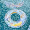 Children's Mermaids Inflatable Swimming Rings Floating Lifebuoys Water Toy for Beach and Water Fun