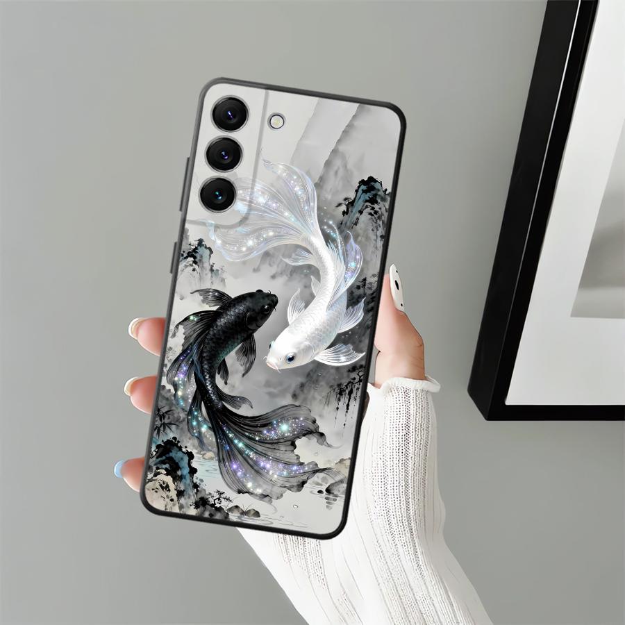 Case for Samsung Galaxy A41 A22 A52 A26 A72 A24 A55 A25 A71 A35 A23 A53 A51 A73 A36 A32 Soft Phone Cover Cartoon Fish