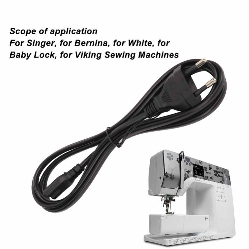 Sewing Machine Power Cord Professional Replacement Sewing Machine Power Cable For Singer For Bernina For Viking 220V EU Plug