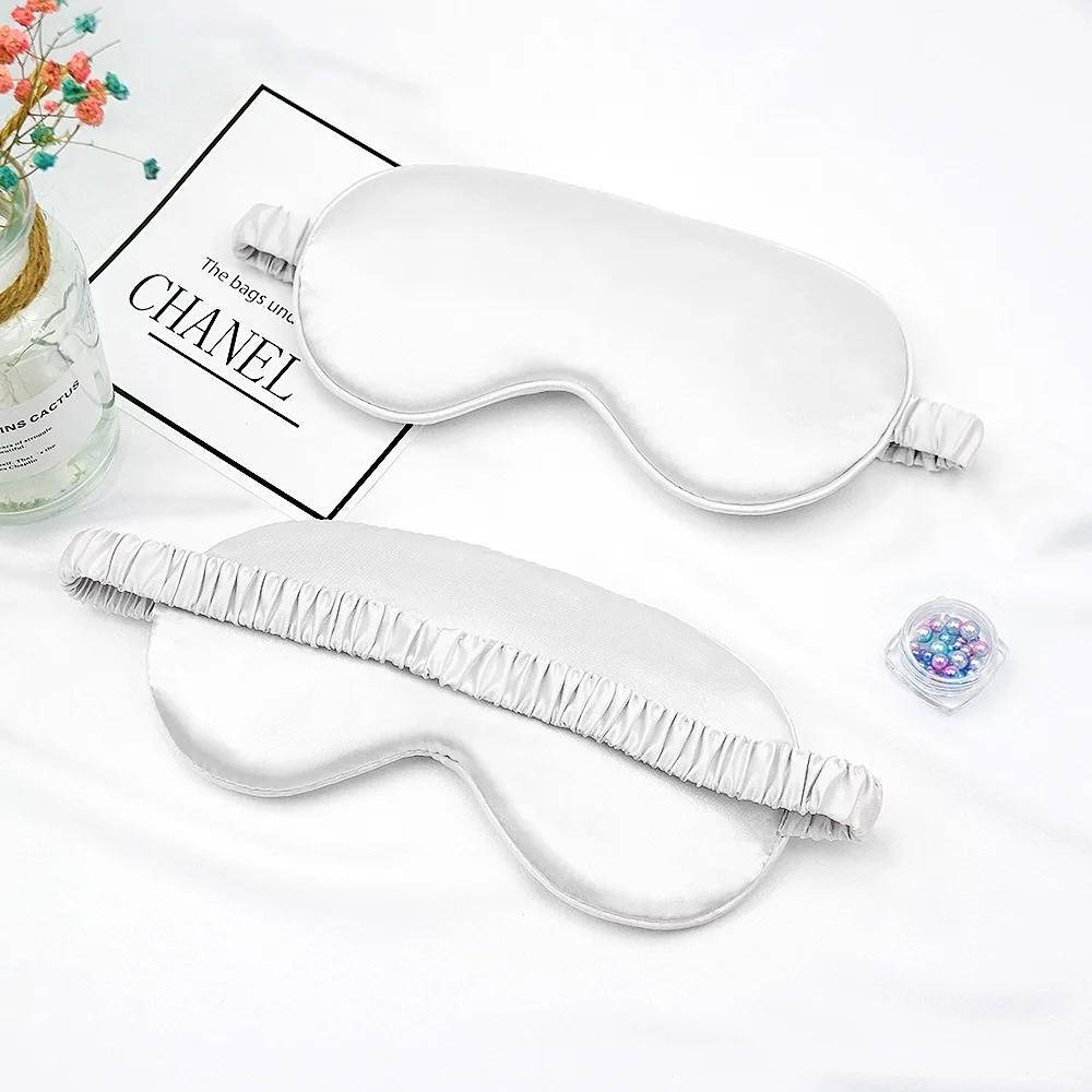 Imitated Silk Eye Mask with Shading Effect, Travel Eyepatch for Relaxing Sleep Soft Eyeshade Shield Tool Set Soft Eye Care Tools