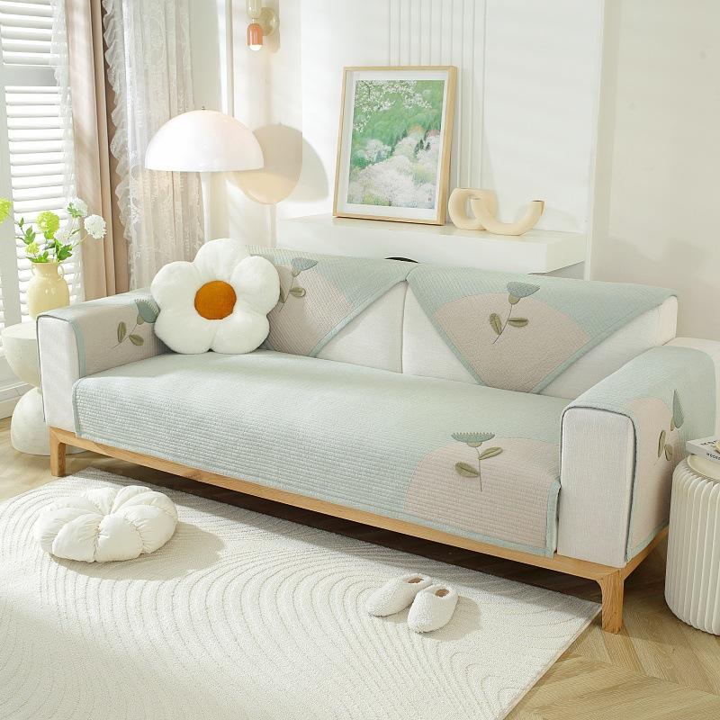 Cotton Sofa Cushion Four Seasons General High-grade Non-slip Cushion Simple Cotton Sofa Cover Cover Cloth Towel