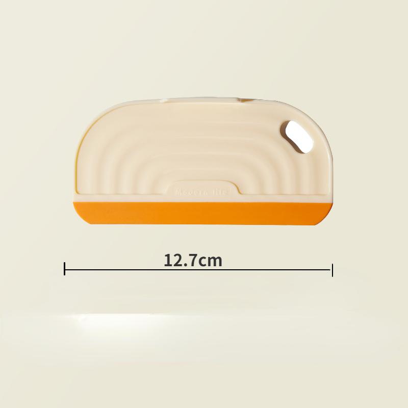 

Мини-стеклоочиститель для столешницы, небольшой дворник для чистки стекла в ванной комнате, силиконовый чистящий инструмент, стеклоочиститель для раковины унитаза 12.7cm оранжевый