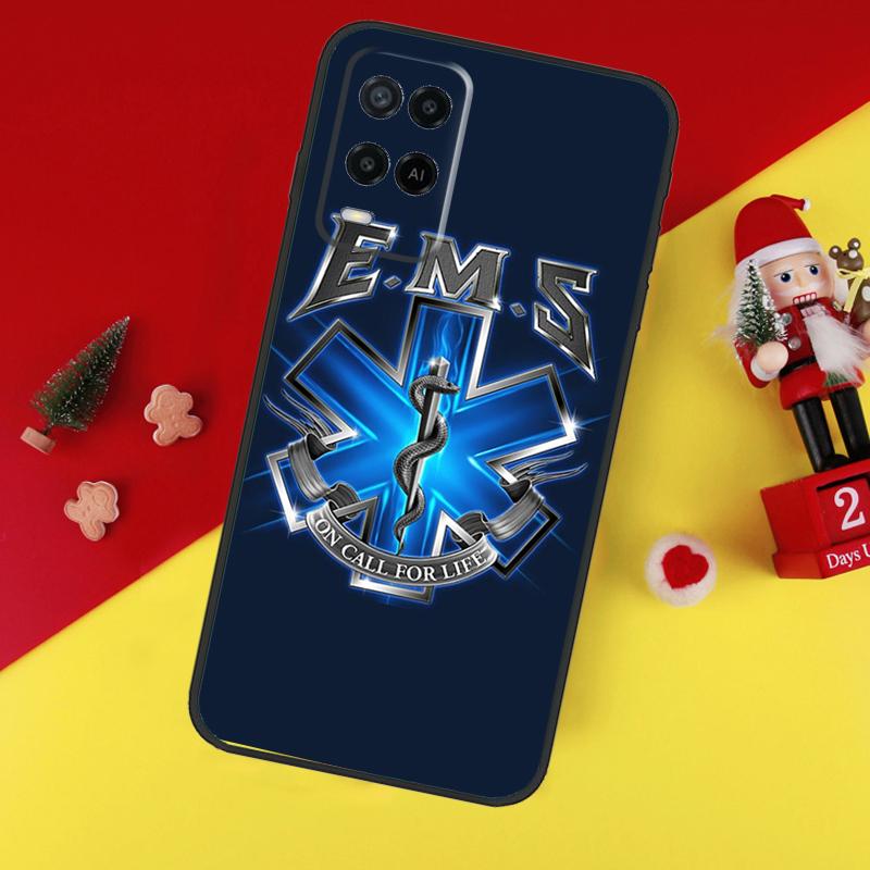 EMT EMS Medical Rescue Case For Oppo A38 A18 A58 A78 A98 A74 A94 A54 A80 A60 A40 A96 A76 A16 A15 A17 A57 A5 A6 Pro