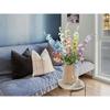 5pcs White Delphinium Artificial Flowers, 33" Silk Larkspur Faux Flower with Long Stem Fake Bouquet for Tall Floor Vase Kitchen Home Indoor Hyacinth