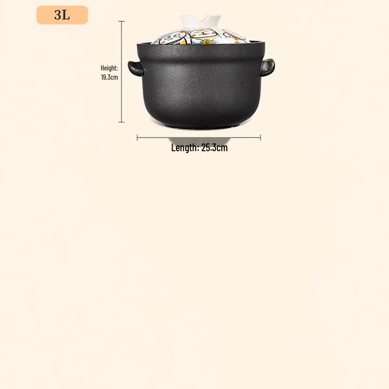 COOKER KING Ceramic Stew Pot for Gas Stove