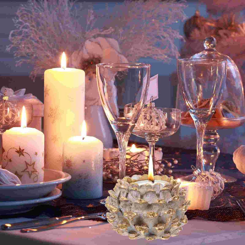 Holders Christmas Candlestick Decorations Centerpiece Candlesticks Adorn Party Stand