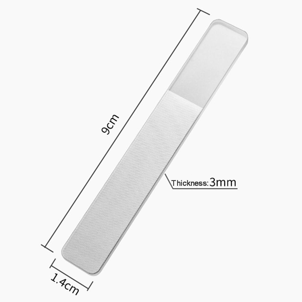 3Pcs Cuticle Frosting Buffer Polishing Glass File Manicure Strips