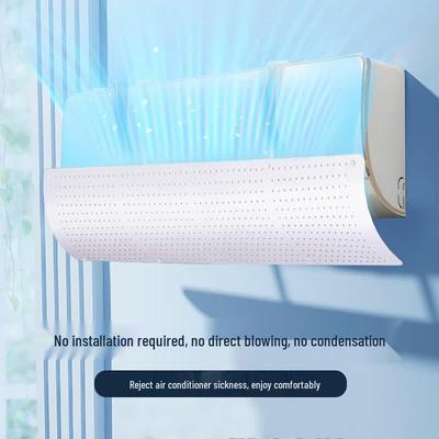 Miaomei Universal No-Drill Adjustable AC Wind Deflector