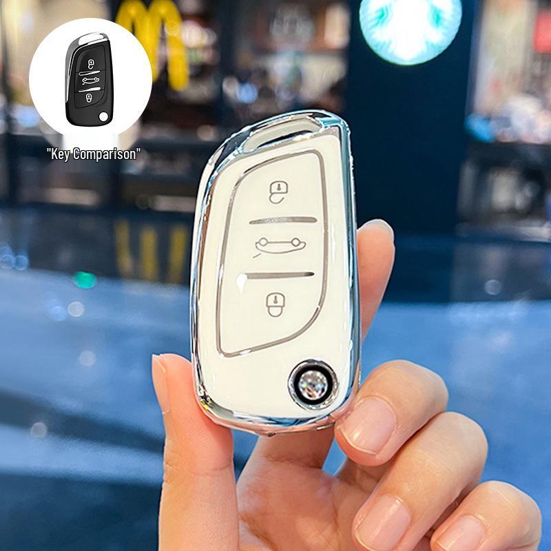 Universal Car Key Cover for Volkswagen, Toyota, Nissan, Honda, Peugeot, Citroen, Buick - Rear Protective Shell Buckle