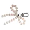 Cute Bowknot Keychain Pendant Fashionable Beaded Phone Charm for Case Decoration Lovely Charm for Women and Girls