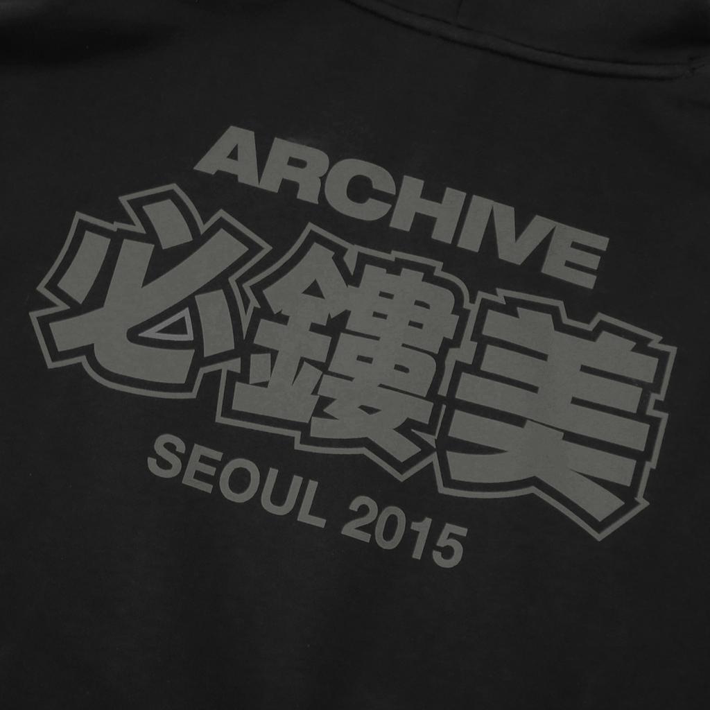 Oversized Archive Scenograph Hoodie - Black