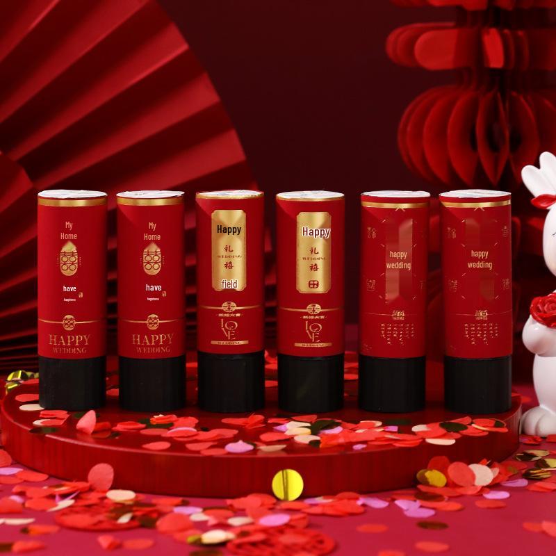 Sada svatebního konfetového děla: Vyskakovací hra a fotografické rekvizity