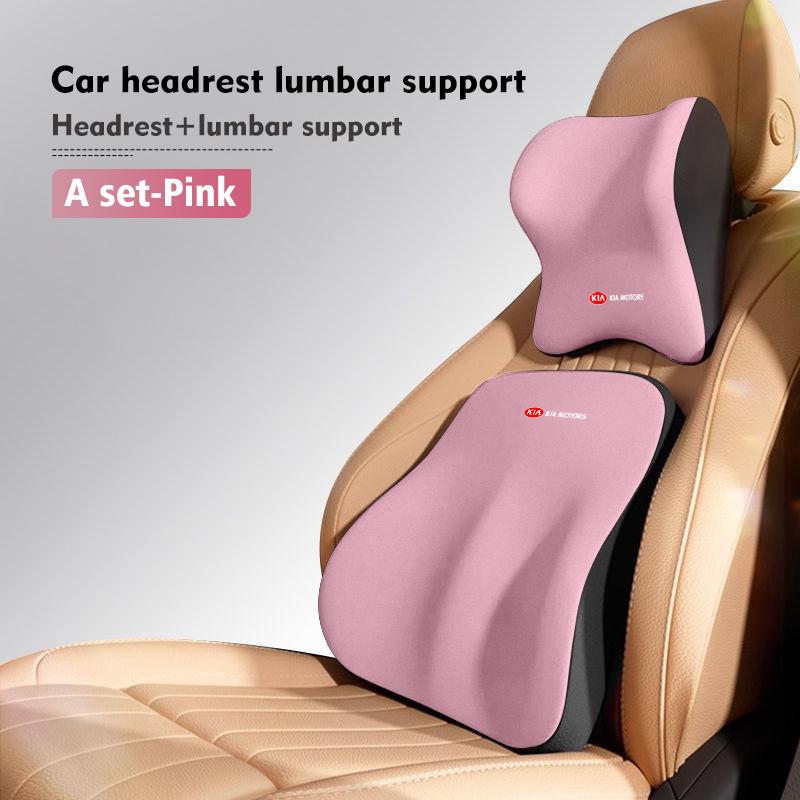 BBEI1 For KIA Car Seat Headrest Neck Pillow Memory Foam Cushion Protect Cover Accessories Cerato Soul Venga Forte Spectra Sedona Niro