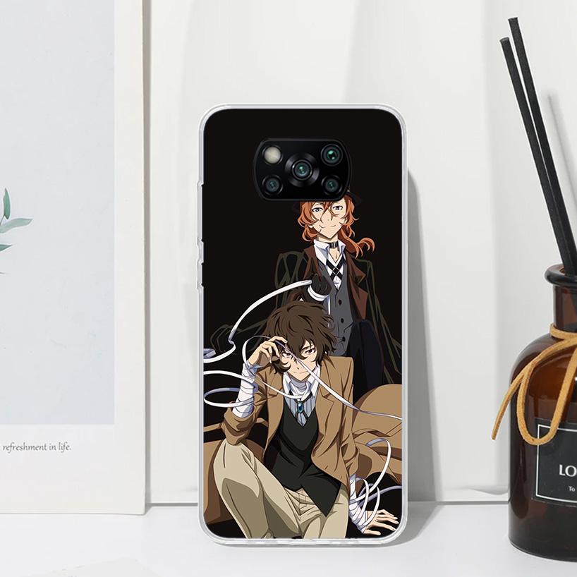 Bungo Stray Dogs Double Black Phone Case For Xiaomi Poco X7 X6 X5 M7 M8 Pro F7 Ultra Redmi 15C 15 13C 13 12C 12 10 10C 10A Art F