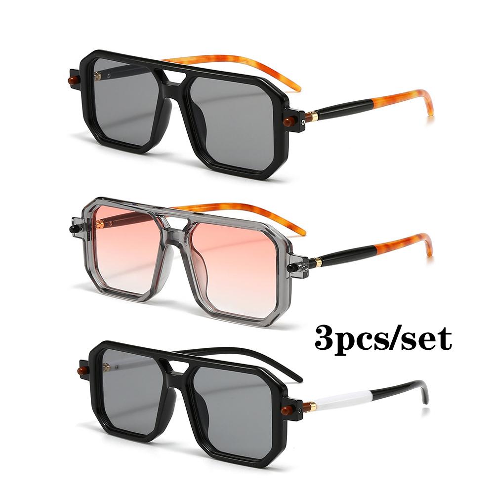 New Polygon Sunglasses Rectangle Fashion Popular Women Men Shades Square Sun Glasses for Female Male Summer Traveling Oculos
