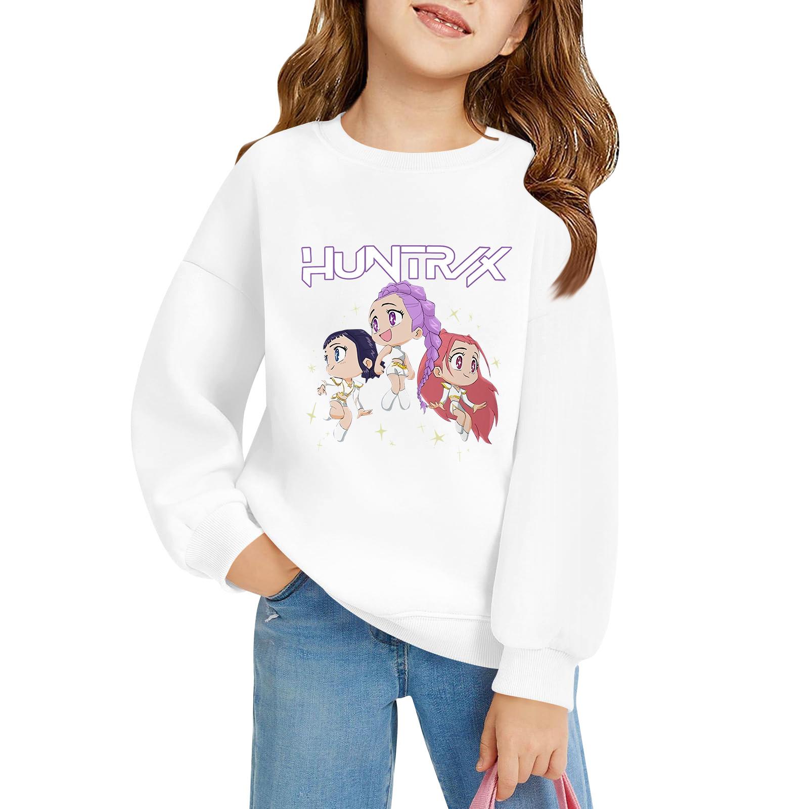 

Детский пуловер свободного кроя с длинным рукавом, с принтом букв и круглым вырезом 140 белый