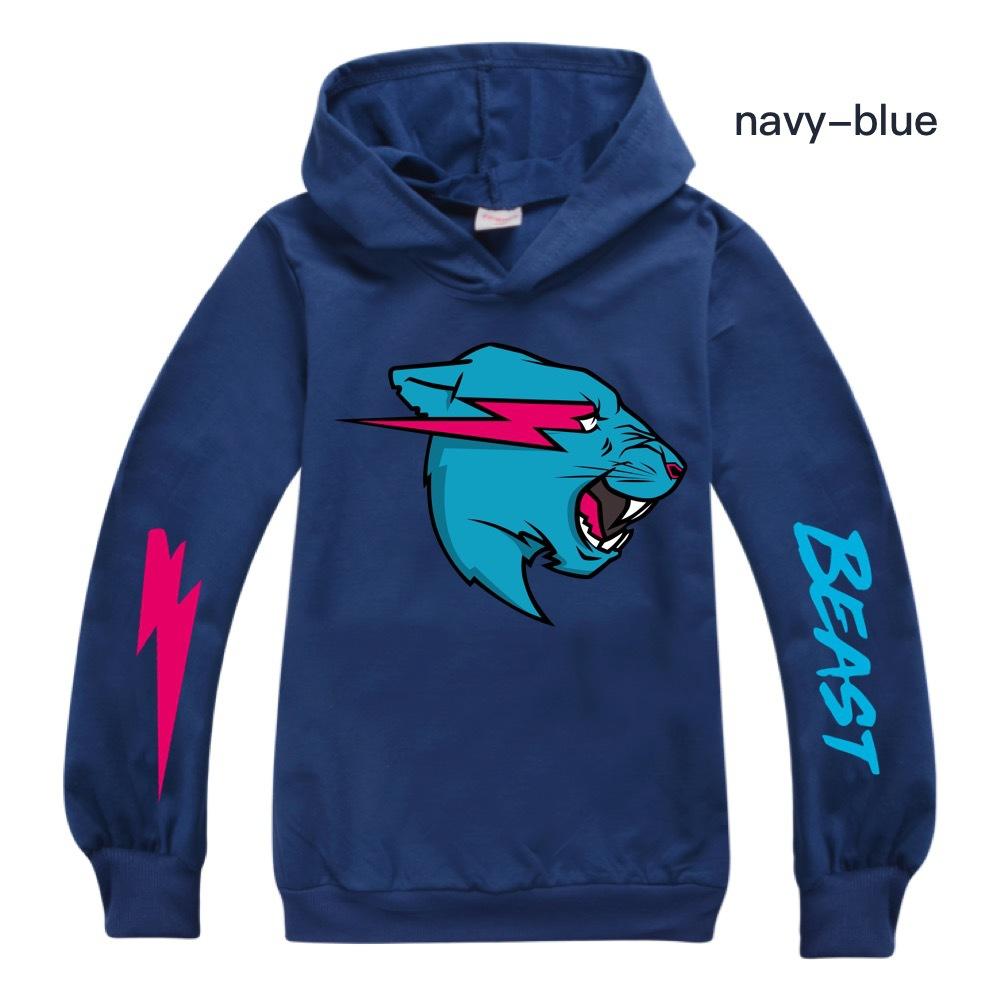 Mr Beast Cartoon Kinder Mädchen Jungen Hoodie T-Shirt Tops Kleidung
