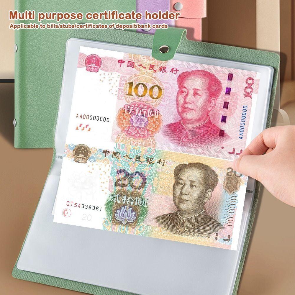 PU Cash Deposit Book 20Sheets Budget Binder Funny Storage Book  Children
