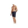 Li Ning Swimming Series Printed Mid Waist Straight Leg Swim Trunks Men swimwear Black ASLT091-1