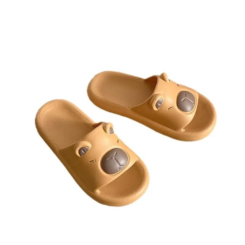 2025 Fashion Funny Soft Capybara Slippers Thick-soled Anti-slip Indoor Sandals EVA Thickened Thick Sole Slipper Beach