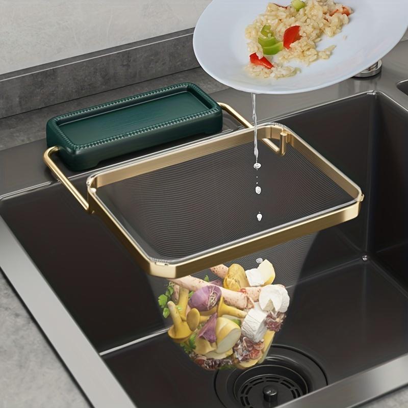 

Foldable Kitchen Sink Filter Rack, Disposable Garbage Mesh Bag Stand, Anti-Clogging Waste Strainer United States