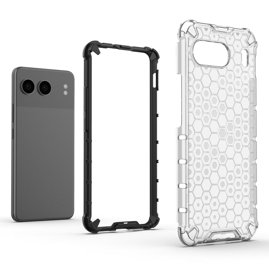 For OnePlus Nord 4 Case PC+TPU Phone Cover Honeycomb Shape