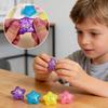 Glitter Star Squeeze Toy Slow-Rising TPR Fidget for Stress Relief Soft Portable Decompression Gadget for Kids Adults