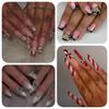 24-Grid Gold Bowknot Nail Art Accessories