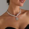 Star Pearls Chokers Necklace Sturdy Alloy Chain Delicate Adjustable Length Daily Accessory
