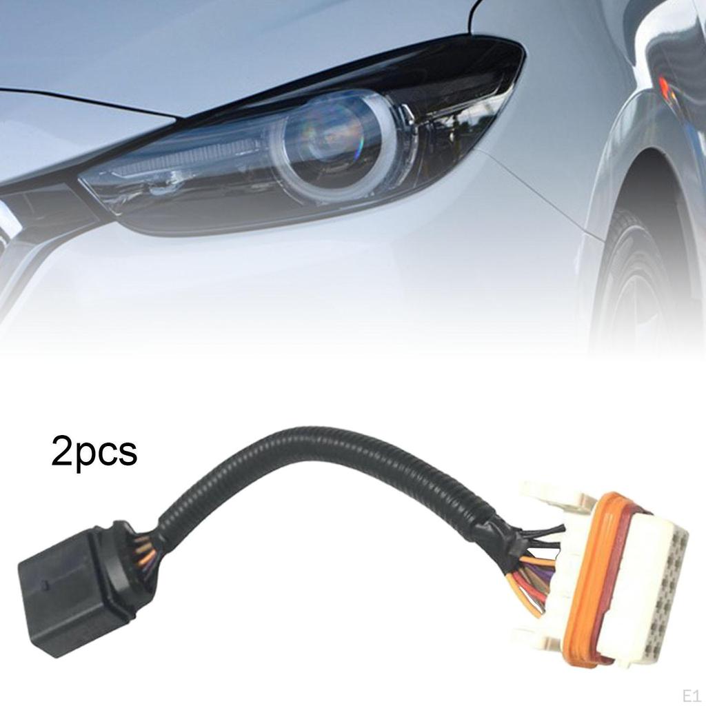 Headlight Wiring Harness Adapter 7L6971071A Replacement Accessories Lighting Right Easy to Install