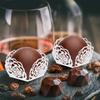 100 Pcs Chocolate Tray Wrapping Truffle Cups Candy Mini Cake Boxes Packaging Chocolates for Gifting Dessert Paper Liner