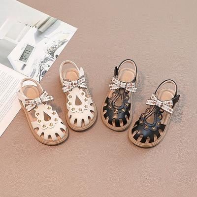 Children's Princess Sandals with Folding Toes for Summer Soft-soled Beach Shoes Wading Shoes