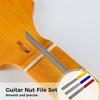3 Pieces Conical Guitar Nut File Nut Slot File Set Double Edge Wire File Electric Bass Nut File Wire