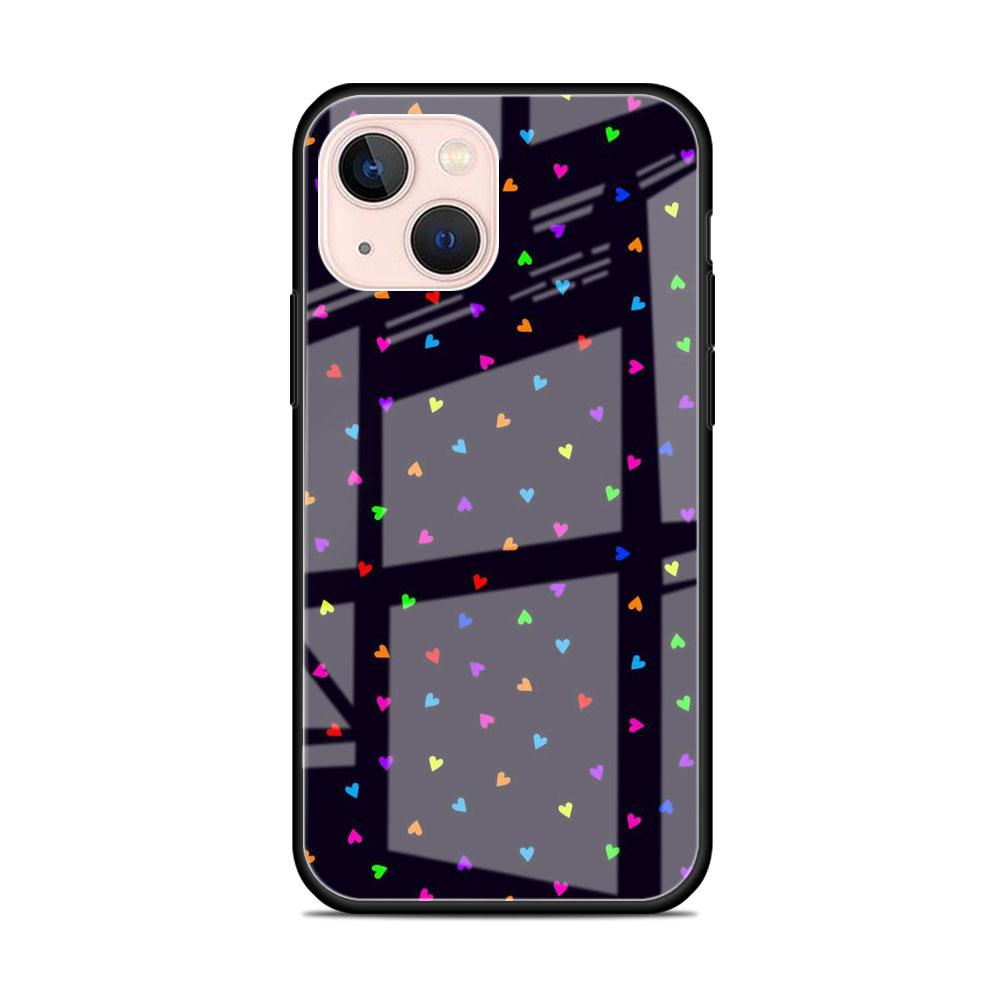 Glass Case For Apple iPhone 14 13 Pro 11 12 7 8 Plus SE 2022 XR X XS Max 6 6S Tempered Phone Cover LOVE Heart