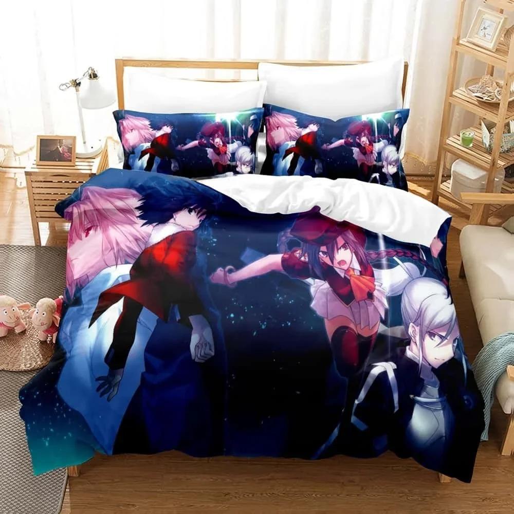 Set da letto cartoni animati stampati in 3D Melty Blood Neco Arc Singolo Piazza e mezza Matrimoniale King Size Set da letto Camera da letto per adulti e bambini Set copripiumino