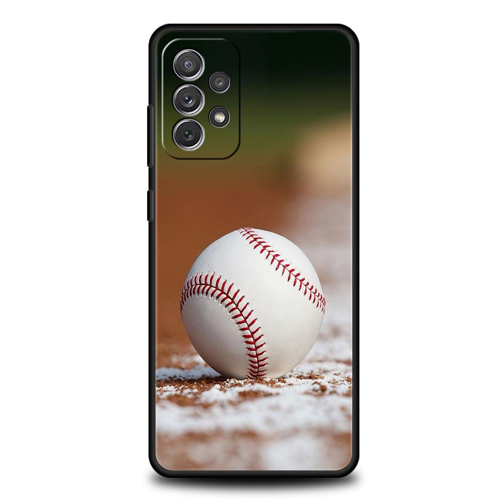 Phone Case For Samsung Galaxy A15 A13 A51 A71 A41 A31 A21S A03S A05 A35 A32 A55 A23 A25 A33 A53 A73 5G Baseball TPU Cover
