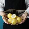Iron Fruit Basket Fruit Container Bowl Home Creative Drain Display Basket Table Bread Snacks Tray Storage Snacks