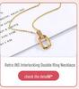 14k Reversible Silver Titanium Steel Hip Hop Necklace, Thick European-American Fashion Chain Jewelry