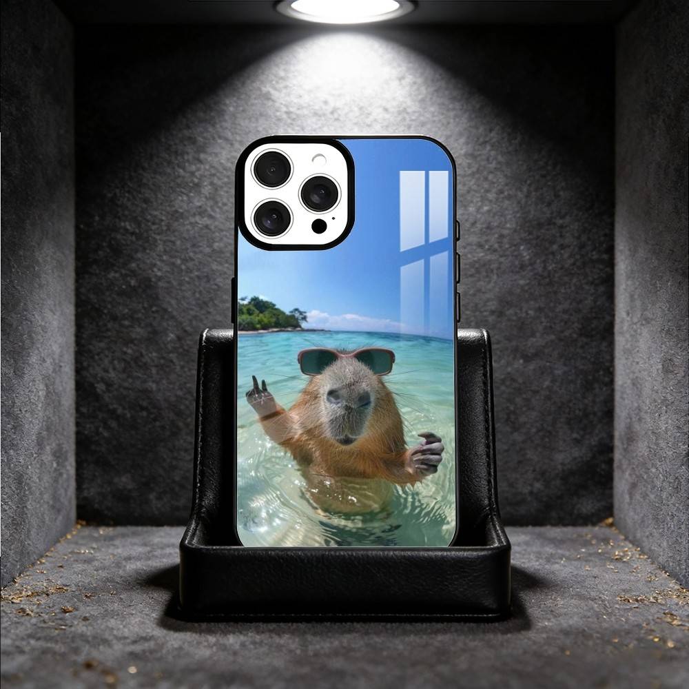Funny Cute Pet Capybara Phone Case For iPhone 14,16,15,13,17,12,Plus,Pro,Max Magnetic For Magsafe Frosted Cover