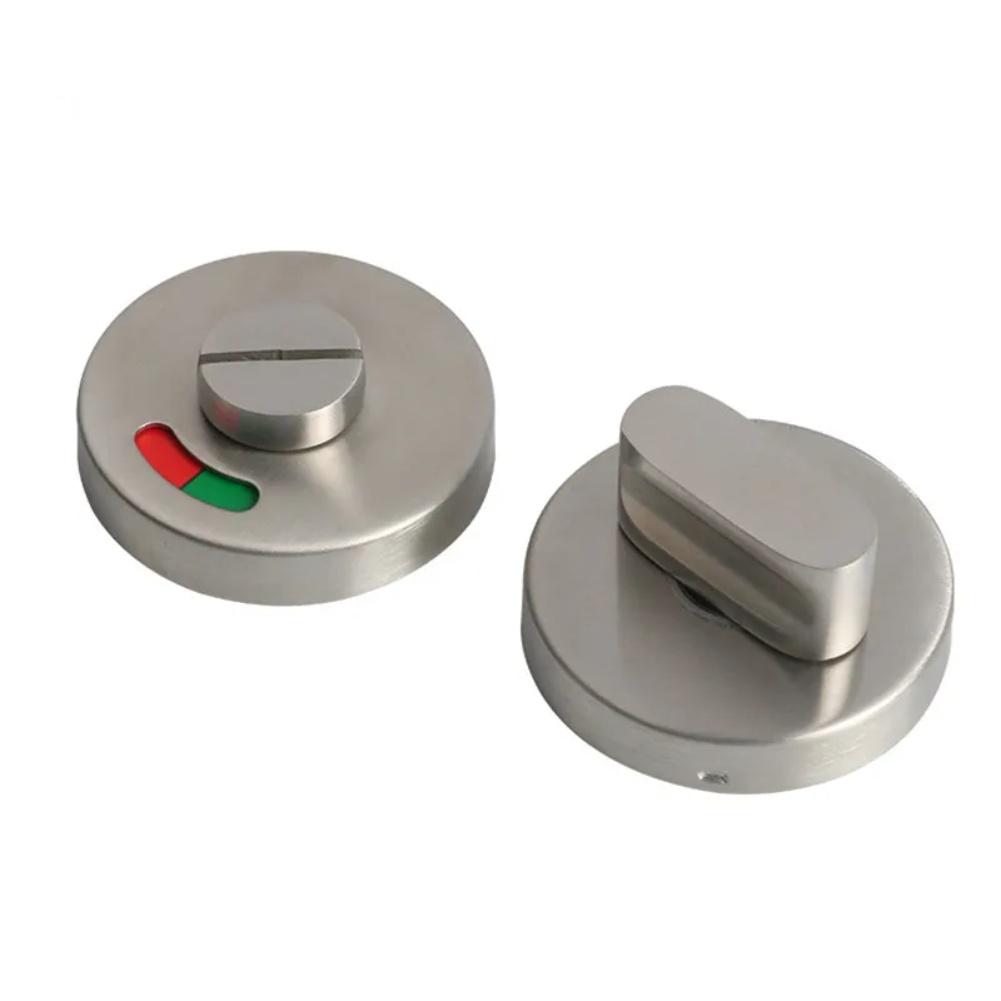 Edelstahl Badezimmertürschloss Griffknauf mit Rot-Grün-Farbindikator und einfacher Installation für Toiletten