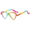 Women Personality Triangle Reading Glasses Blue Light Blocking Computer Eyewear Anti Eyestrain Cat Eye Presbyopic