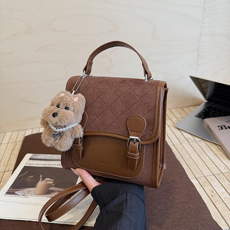 College style niche backpack bag women's new fashion retro handbag travel small backpack