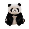 Simulation Sitting Giant Panda Plush Toy Doll Zoo Souvenir Chubby Giant Panda Baby Doll Gift