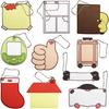 Like Thumb Pendant Cloth Sticker Decoration Red House Diy Luggage Tag Production Felt Chassis Ins Brand Bag Pendant
