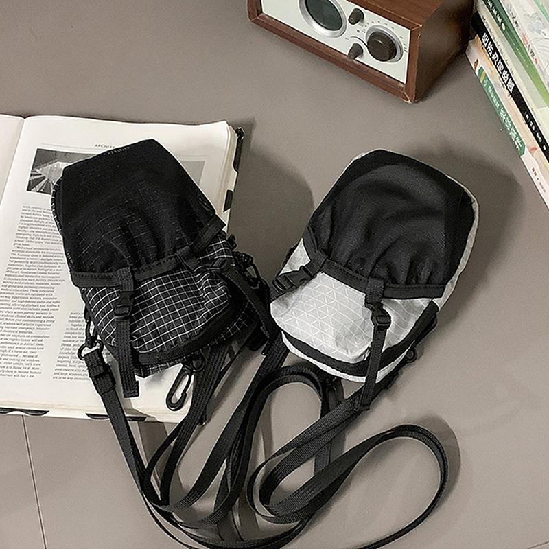 1Pc Water Bottle Holder Bag Phone Pocket And Quick-Adjust Strap Waterproof 420D Nylon For Cycling Hiking Camping Essentials