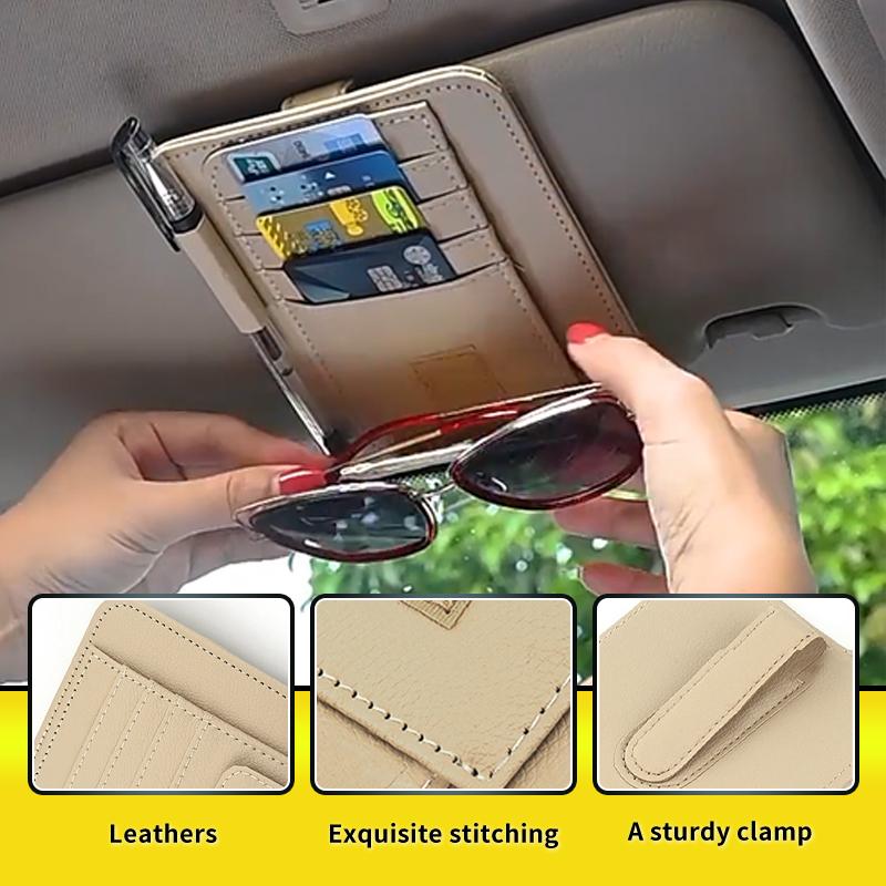 Sun Visor Card Holder Multifunctional For Citroen C4 C3 C5 C1 C2 Berlingo Celysee Cactus Picasso Aircross Saxo Grand