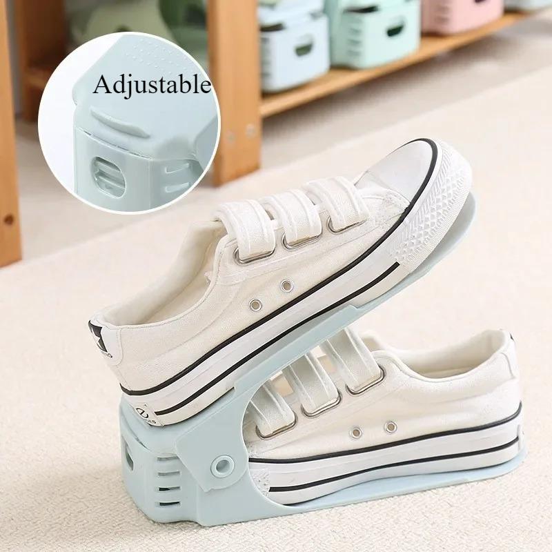 Suport pentru pantofi cu două straturi, 2 buc, suport pentru pantofi îngroșat și care economisește spațiu, suport pentru pantofi cu toc înalt cu fund plat